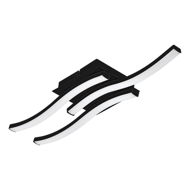 Eglo LED-Wandleuchte Cabezas-E 4.000 K 7,5 cm x 43,5 cm Schwarz