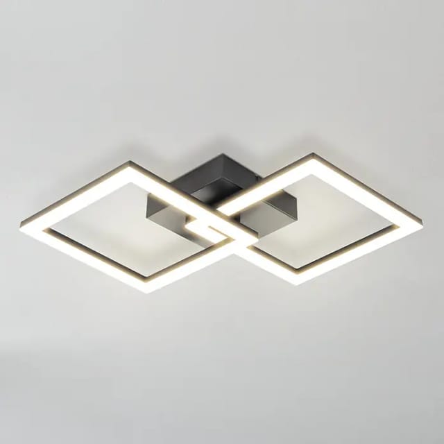 Eglo LED-Deckenleuchte Huerta-E 3.000 K 7 cm x 31 cm Schwarz