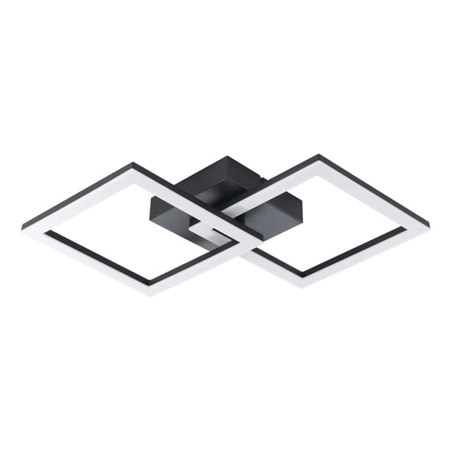 Eglo LED-Deckenleuchte Huerta-E 4.000 K 7 cm x 31 cm Schwarz