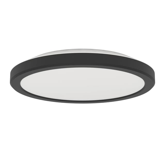 Eglo LED-Deckenleuchte Testara-E 4.000 K 3 cm x Ø 21,1 cm Schwarz