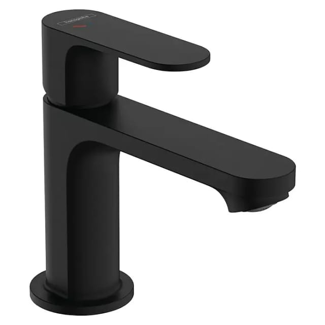 hansgrohe Waschtischarmatur Rebris S 80 Wasserhahn Bad Mattschwarz