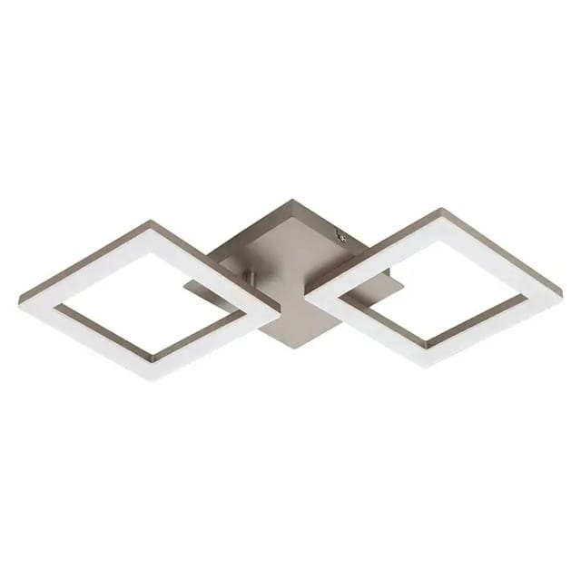 Eglo LED-Deckenleuchte Huerta 6,5 cm x 22,5 cm Nickel-Matt