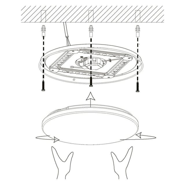Eglo LED-Deckenleuchte Pogliola 11 W 5,5 cm Ø 26 cm Weiß