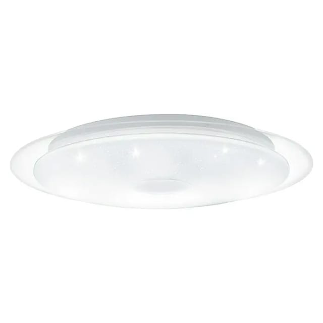 Eglo LED-Deckenleuchte Igroka 6 cm x Ø 40 cm Weiß-Transparent