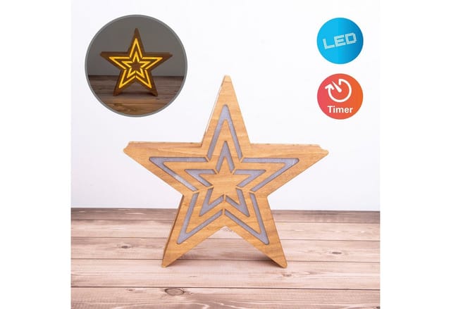 Näve LED Weihnachtsdeko Stern 23 cm