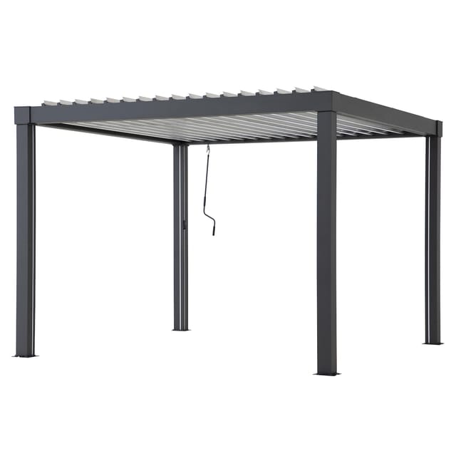 Sunjoy Multi-Pergola Matterhorn 306 cm x 306 cm Anthrazit