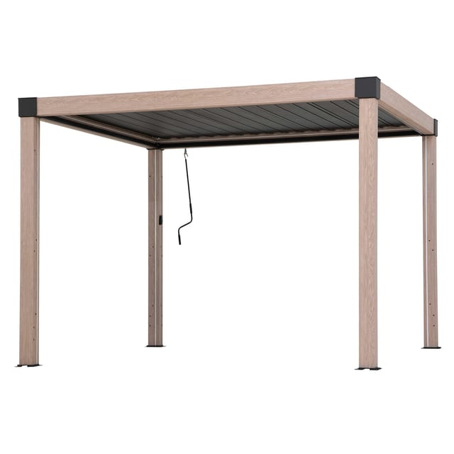 Sunjoy Multi-Pergola Matterhorn 306 cm x 306 cm Eiche
