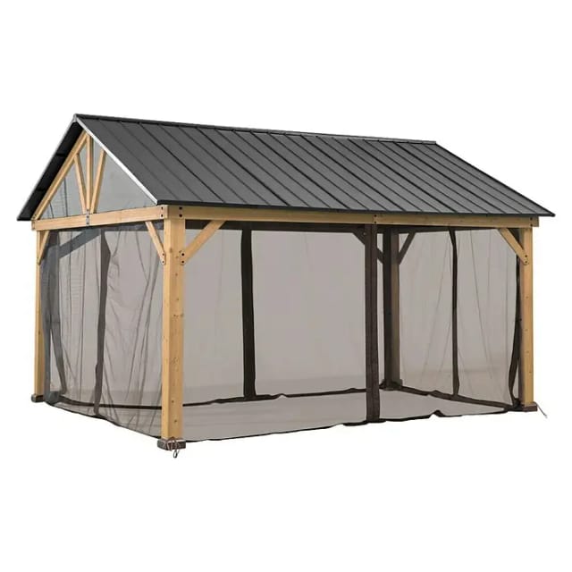 Sunjoy Netz für Zedernholz Gazebo 404 cm x 465 cm