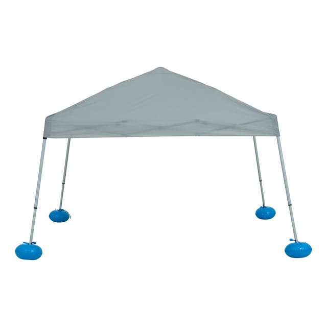 Sunjoy Poolpavillon Gran Stoff Schwimmender 300 cm x 300 cm Grau