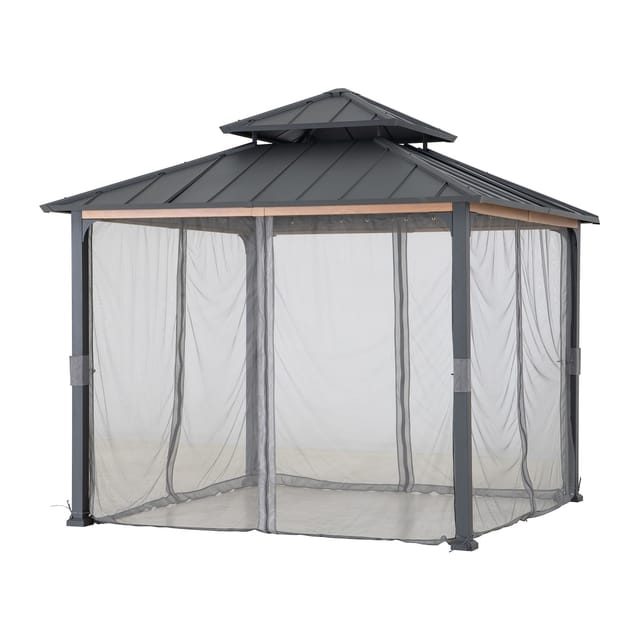 Sunjoy Netz für Zedernholz Gazebo 300 cm x 300 cm