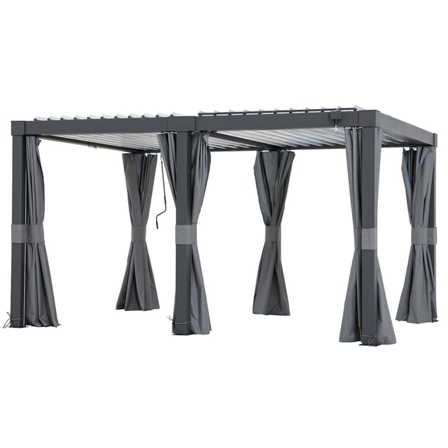 Sunjoy Vorhang für Matterhorn Multi-Pergola 306 cm x 406 cm