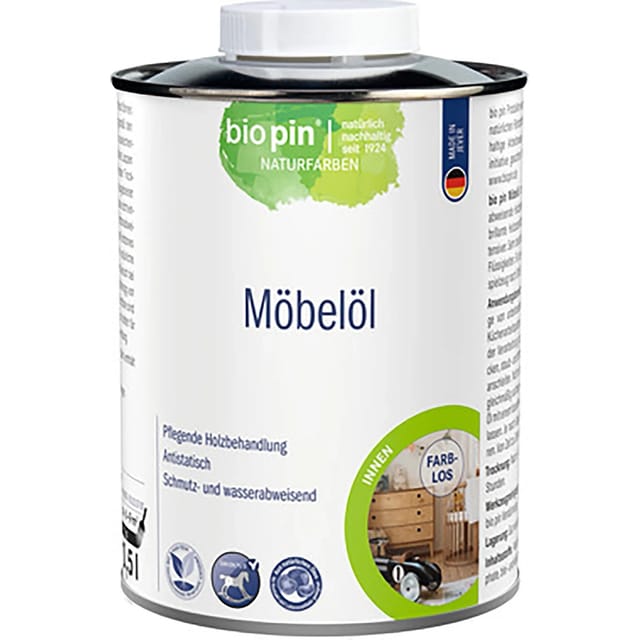 Biopin Möbel-Öl Transparent 500 ml