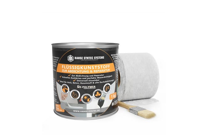 HSS Flüssigkunststoff Set 1kg Grau