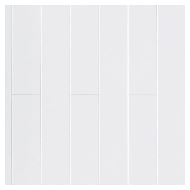 Parador Dekorpaneel Novara 125 cm x 20 cm Weiß Hochglanz