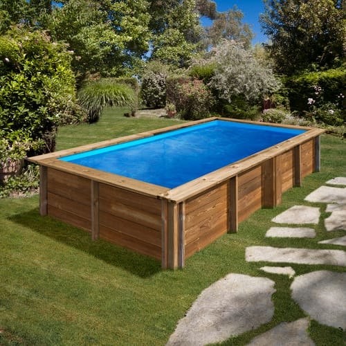 Gre Echtholzpool Lemon Rechteckig 375 x 200 x 68 cm