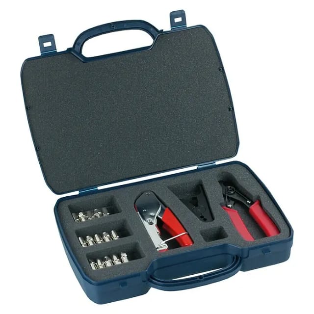 Schwaiger F-Verpressstecker Montageset im Koffer