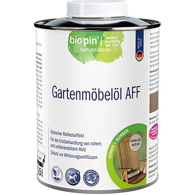 Biopin Gartenmöbelöl Farblos 500 ml