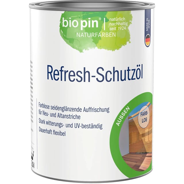 Biopin Refresh-Schutzöl Farblos Seidenglänzend 2,5,