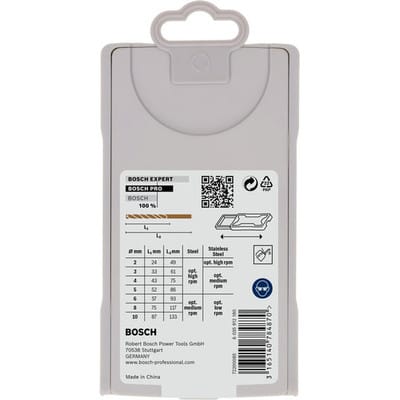 Bosch Stahlbohrer Pro Mini X-Line-Set HSS-G 7-teilig