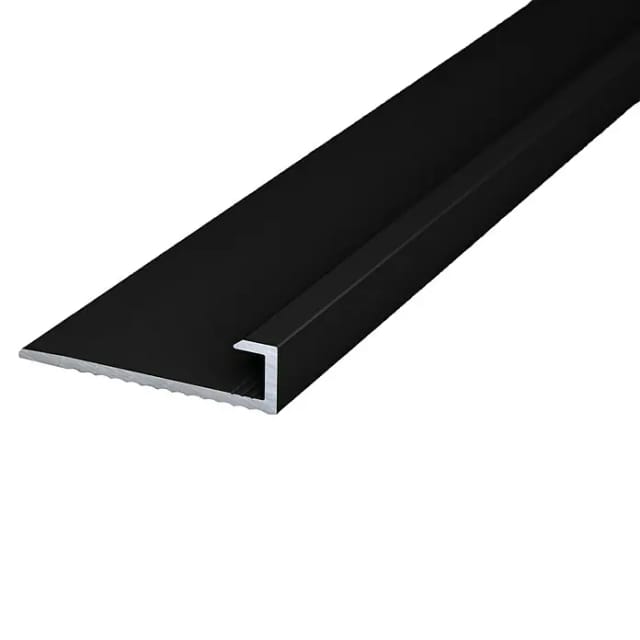 Kronoflooring C-Profil Rock the Wall Aluminium 265 cm Schwarz