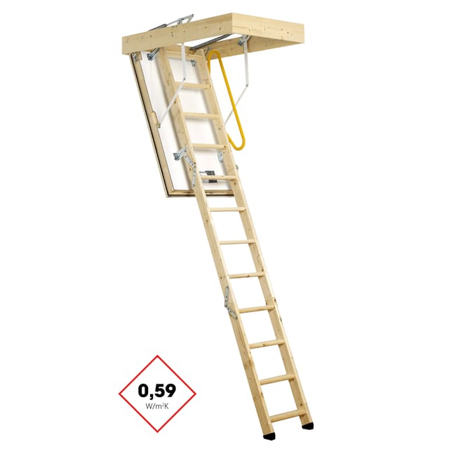 Bodentreppe Polar Extrem 88x78 cm wärmegedämmt U-Wert 0,59 Raumhöhe bis 265 cm