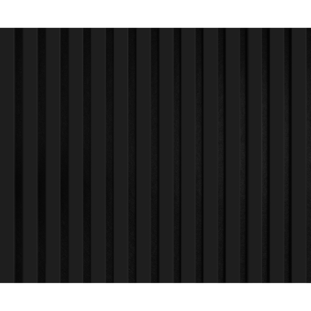 Kosche Akustikpaneel Foliert 56,1 cm x 240 cm Schwarz Matt