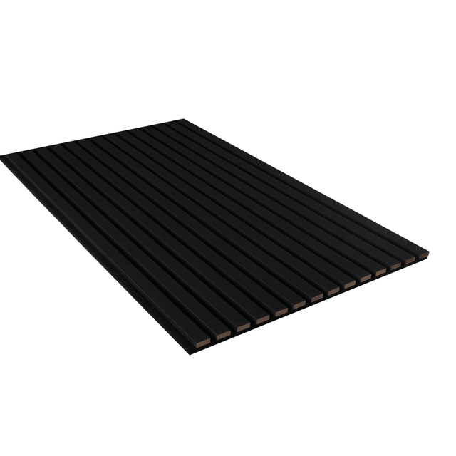 Kosche Akustikpaneel Foliert 56,1 cm x 240 cm Leder Schwarz
