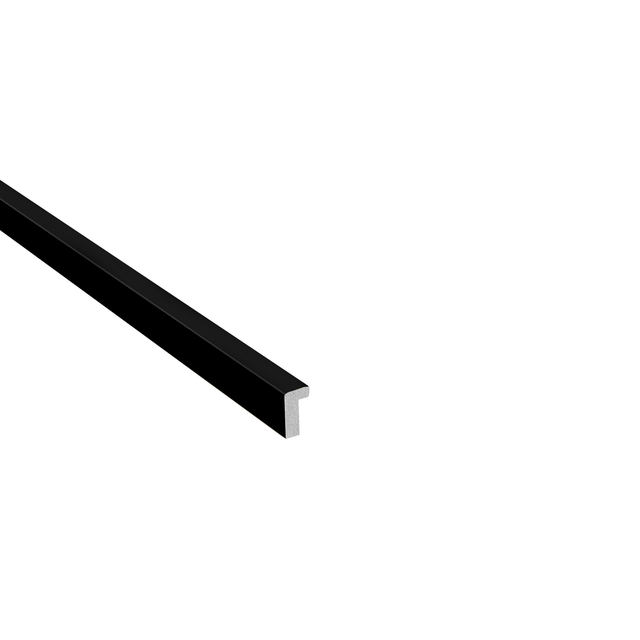 Kosche Akustik Einfassprofil Foliert 1,4 cm x 2,4 cm x 250 cm Schwarz Matt