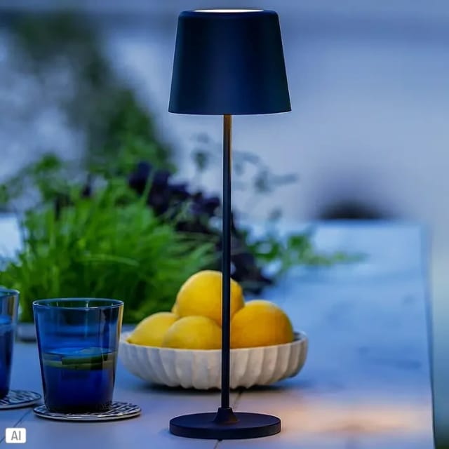 Brilliant LED-Tischleuchte Kaami 37 cm Schwarz Matt