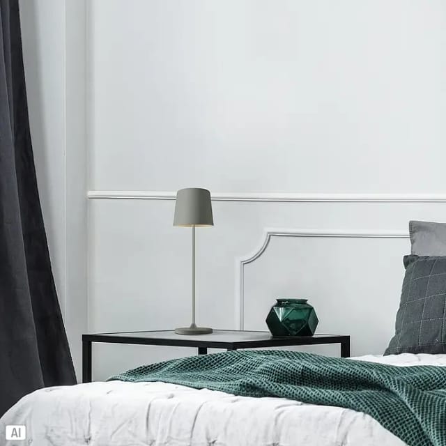 Brilliant LED-Tischleuchte Kaami 37 cm Grau Matt
