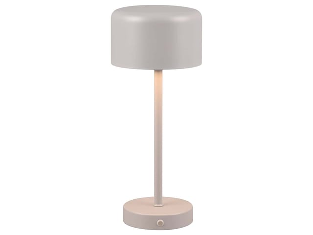 Reality LED-Tischleuchte Jeff mit Akku Ultimate Grau Ø 12,6 cm x 30 cm