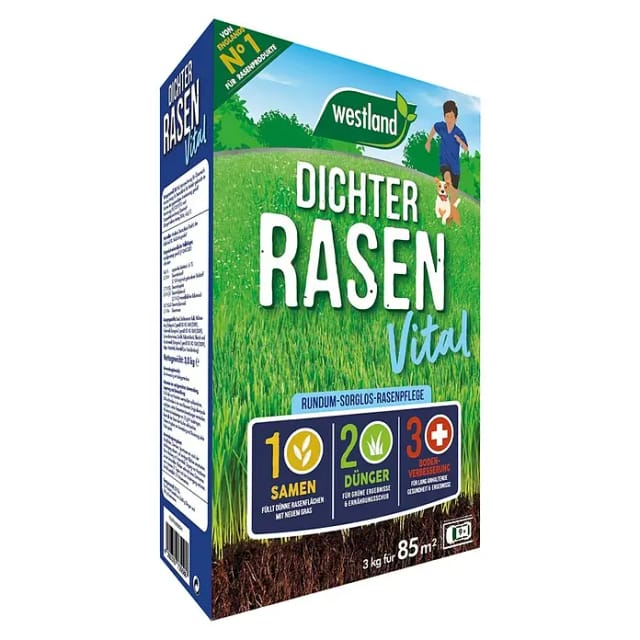 Westland Rasenpflege Dichter Rasen Vital 3 kg für 85 m²