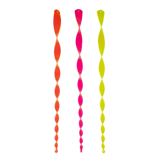 Sunny Garden Windspirale 70 cm x 3 cm Kunststoff Neonfarben Farbauswahl