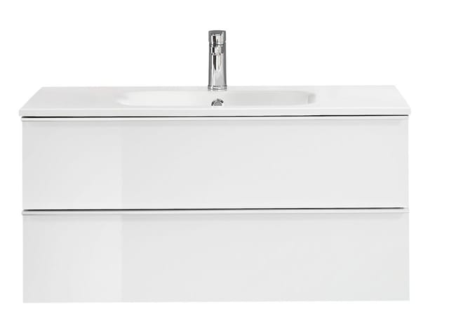 Pelipal Mineralmarmor-Waschbecken Quantum 07 Weiß 101 cm
