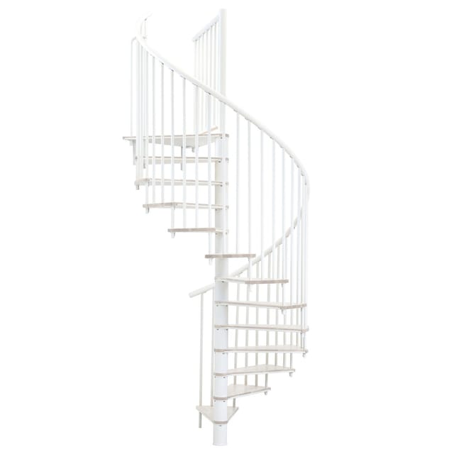 Minka Spindeltreppe Switch Ø 160 cm Weiß Raumhöhe bis 295 cm