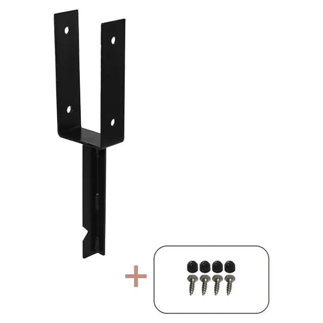 Pfostenträger Schwarz 200 mm x 91 mmx 50 mm