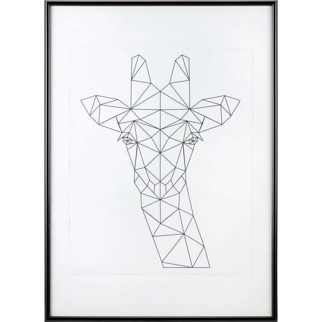 Kunststoffrahmen Schwarz 62 cm x 93 cm