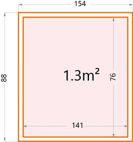 Gartenschrank Giarmadio 154 cm x 88 cm Schwarz