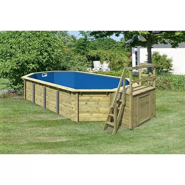 Karibu Pool 4 Set KDI mit Sonnenterrasse B