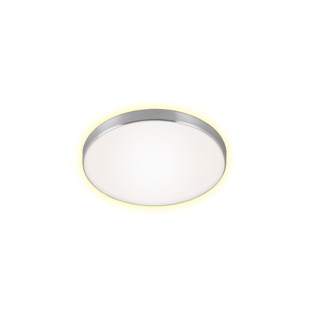 Briloner LED-Deckenleuchte Simpa Backlighteffekt 28,5 cm Alu-Weiß