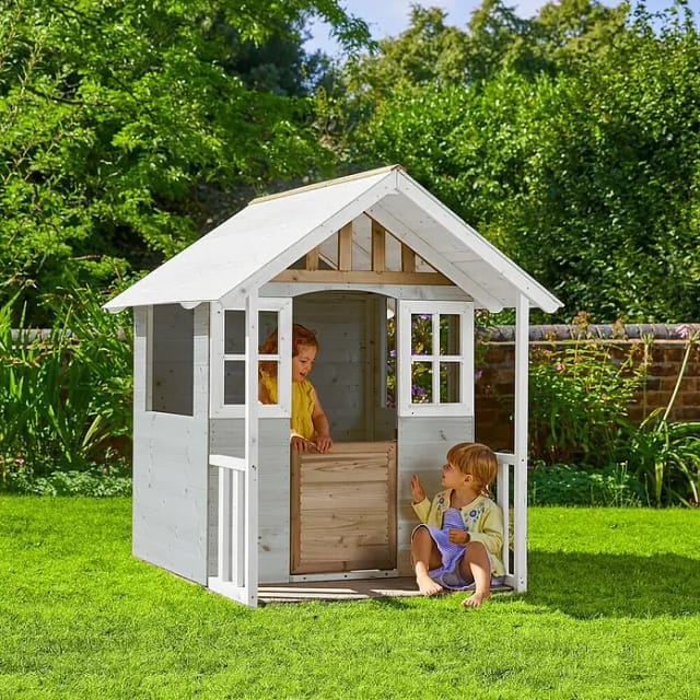 Zwerkules Spielhaus Valli 137 cm x 121 cm x 140 cm Grau FSC®