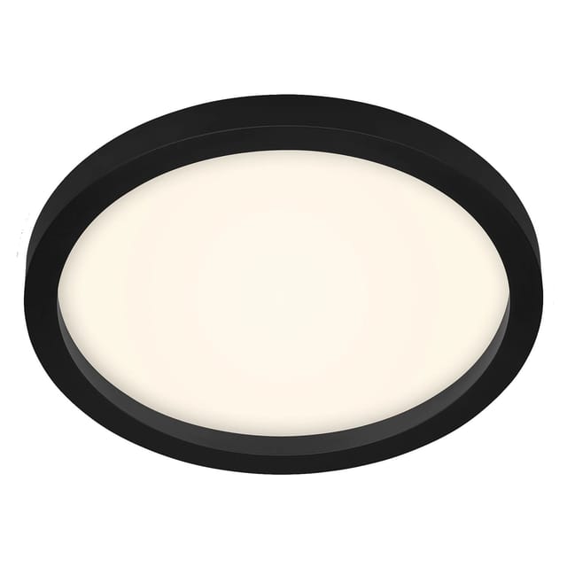 Briloner Deckenleuchte Cadre Backlighteffekt Ø 29,7 cm Schwarz