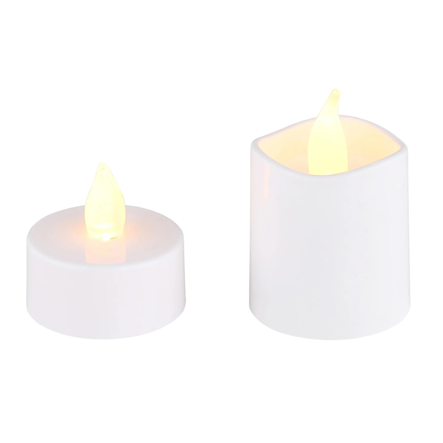 Globo LED-Teelichter-Set Kunststoff Weiß 16-teilig