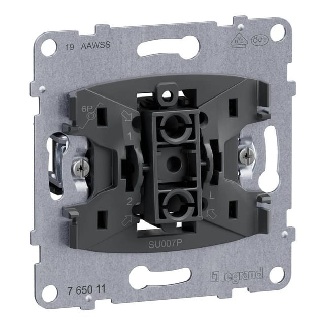 Legrand Tastereinsatz Seano 10 A mit Wechselkontakt