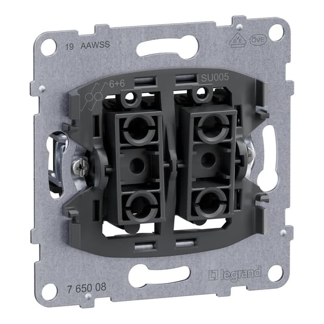 Legrand Doppelwechselschalter Seano 10 AX