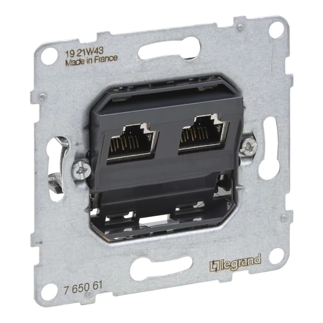 Legrand Einsatz Seano für Datendose 2 x RJ45