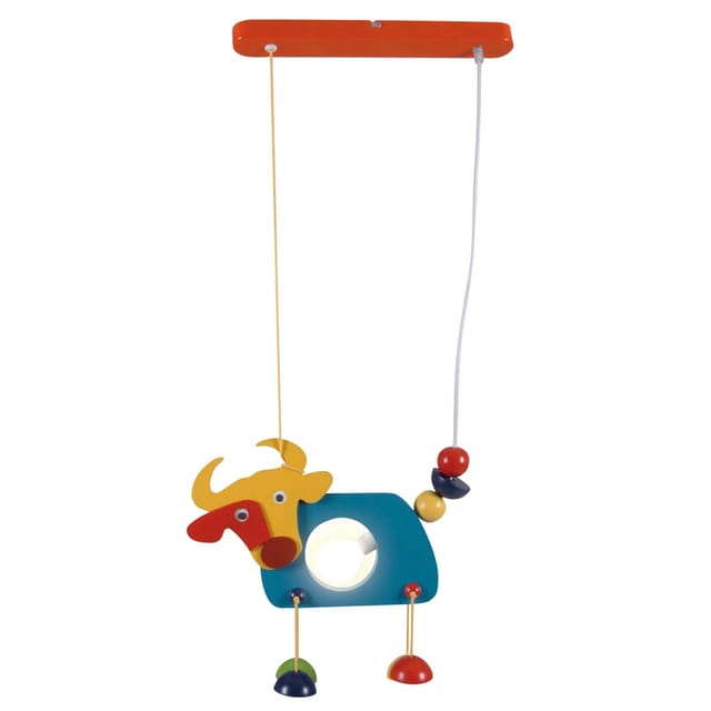 Näve Kinderpendelleuchte Kuh Emma Bunt 85 cm x 37 cm x 5 cm