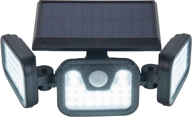 Näve LED-Solar-Außenwandleuchte Pacita Schwarz 11 cm x 23,8 cm x 13,5 cm