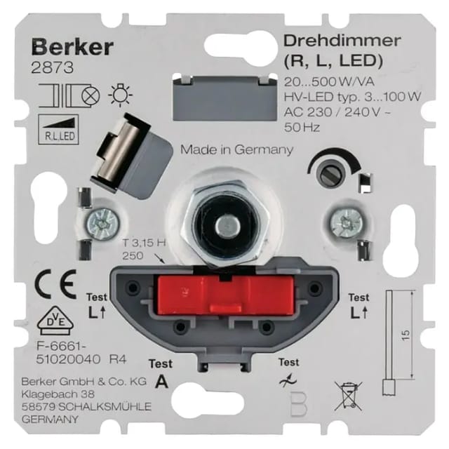 Berker Drehdimmer 20 - 500 W