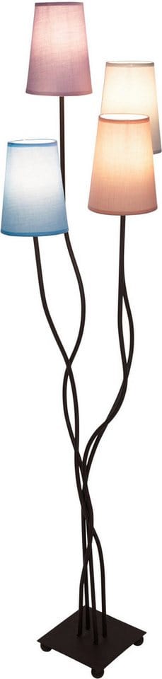 Näve Stehleuchte Boho 4 Flammig Bunt 138 cm x 43 cm x 34 cm
